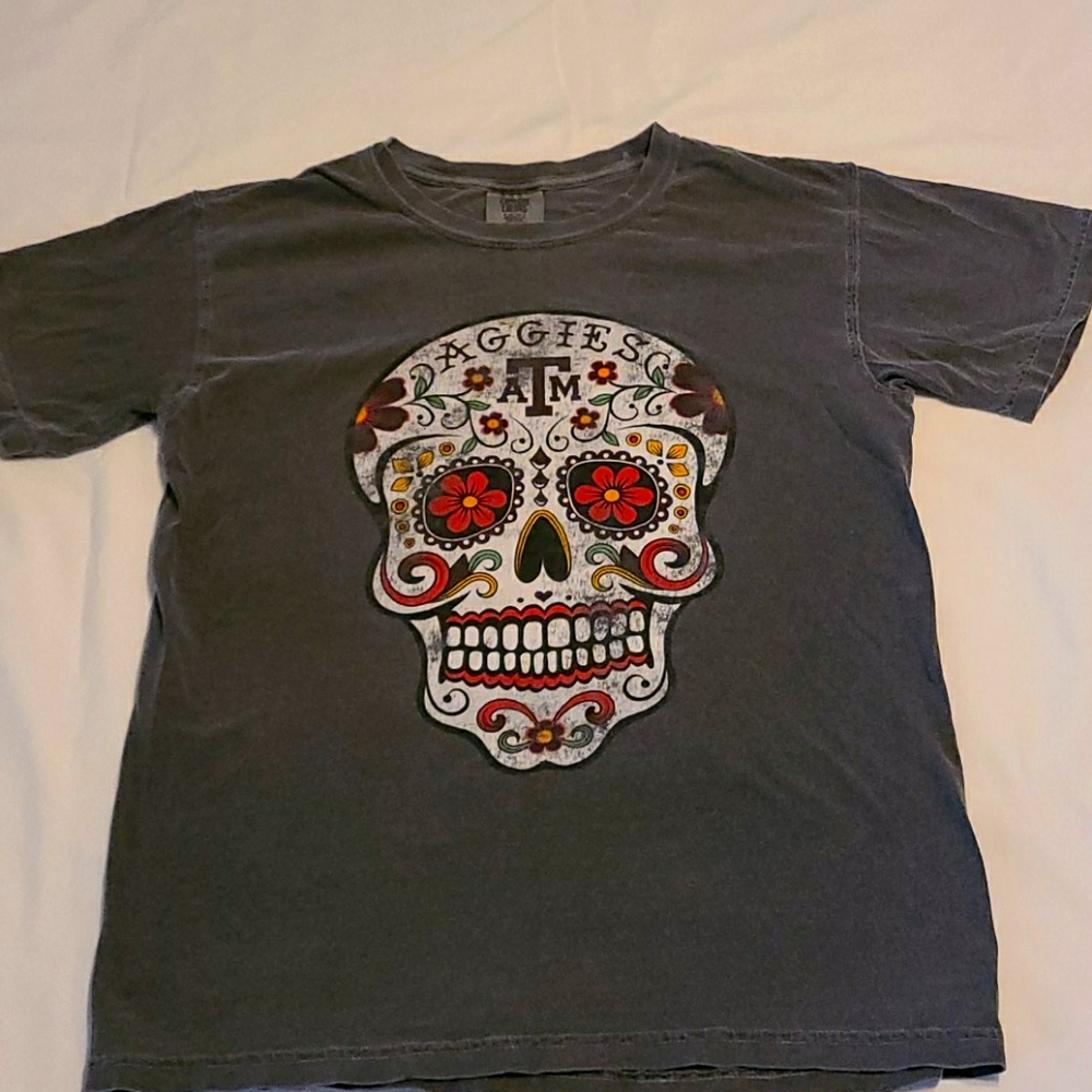 Aggie Tshirt Women's Size Small Dia De Los Muertos